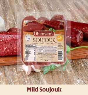 Ohanyans Halal Mild Soujouk - Varied Weight X (26 Lbs)