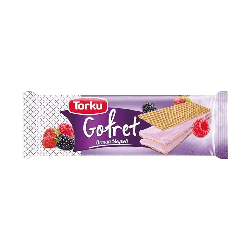 TORKU WAFER W FOREST FRUIT CREAM (ORMAN MEYVELI GOFRET) 142GR X 19