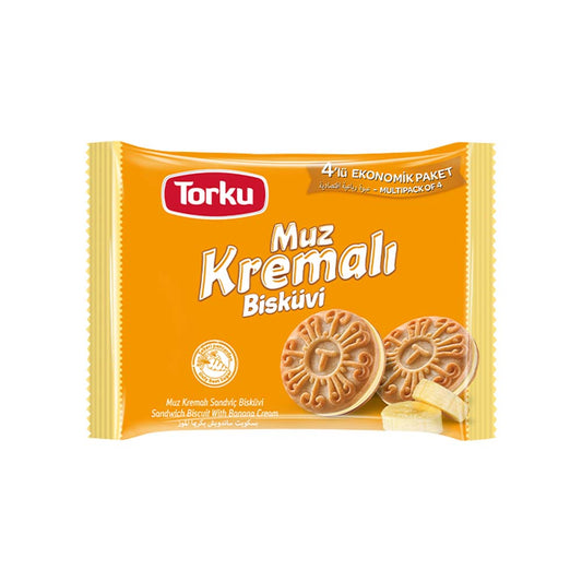 TORKU FAVORIMO BISCUIT W BANANA CREAM (MUZ KREMALI) 4 PCS X 61GR X 8