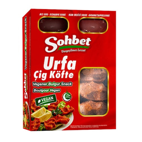 SOHBET VEGAN BULGUR SNACK MILD (URFA CIG KOFTE) 340 GR X 8