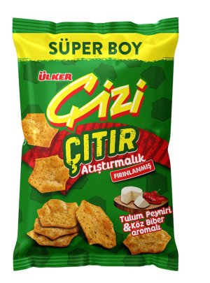 ULKER A1 Cizi Citir Tulum Cheese & Paper Clacker Big pack 120g 1cs/10pcs