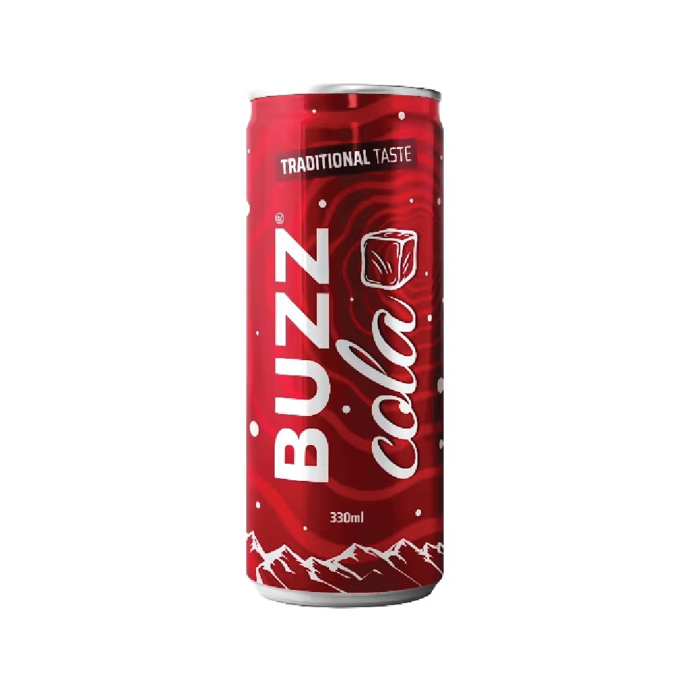 BUZZ COLA CAN 330 ML X 24