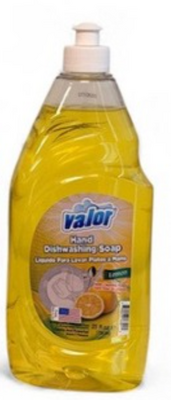 VALOR DISWASHING LIQUID 25 FL OZ (740 ML) LEMON X 12PCS