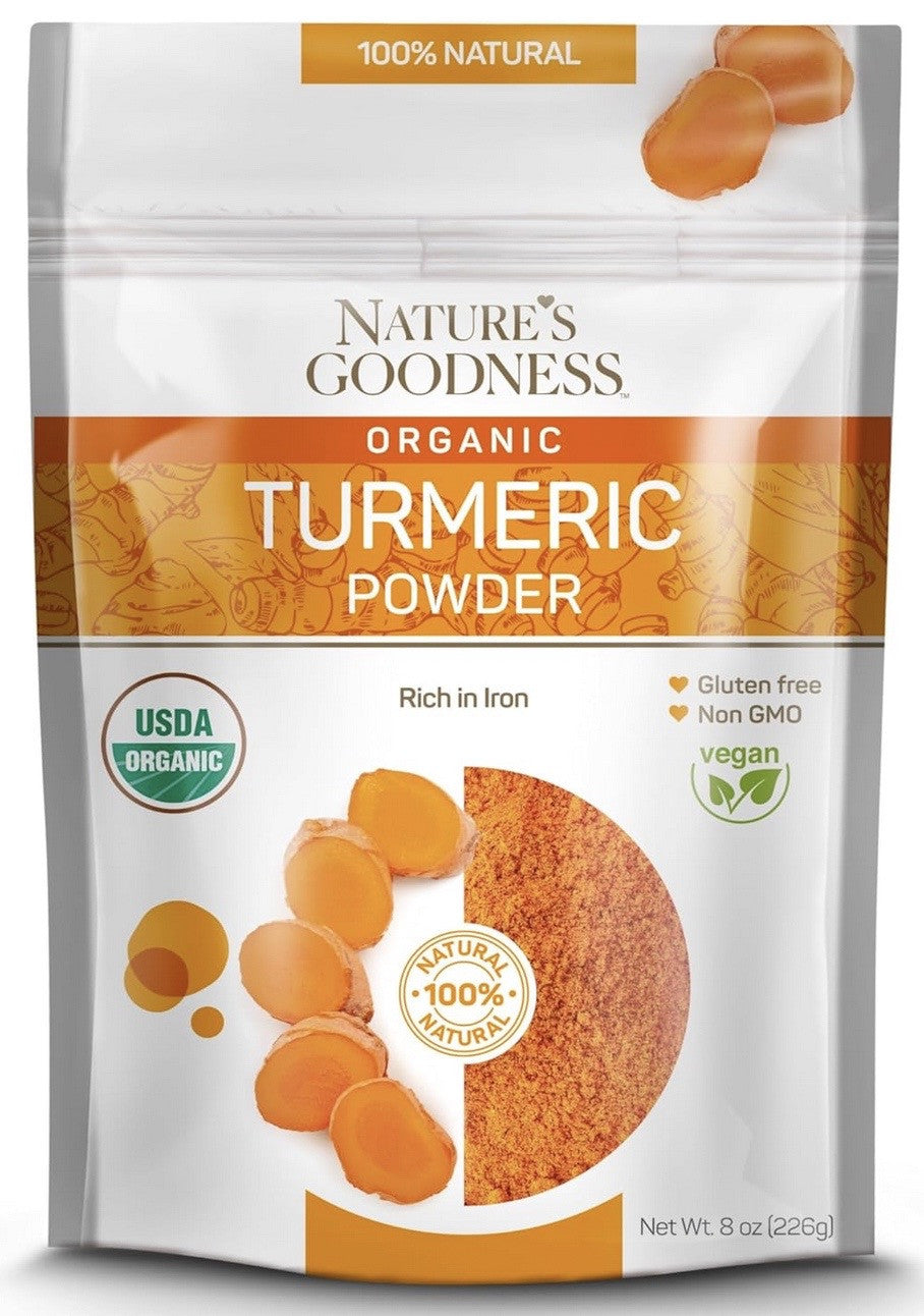 NATURE`S GOODNESS || USDA Organic Turmeric Powder || 8 oz || 6/CS - NG109