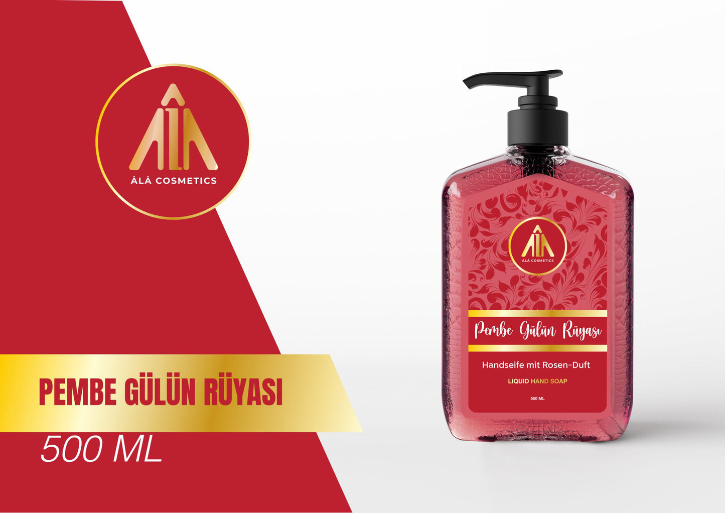 ALA Liquid Pink Rose Pet - Pembe Gul 500ml 1cs/12pcs