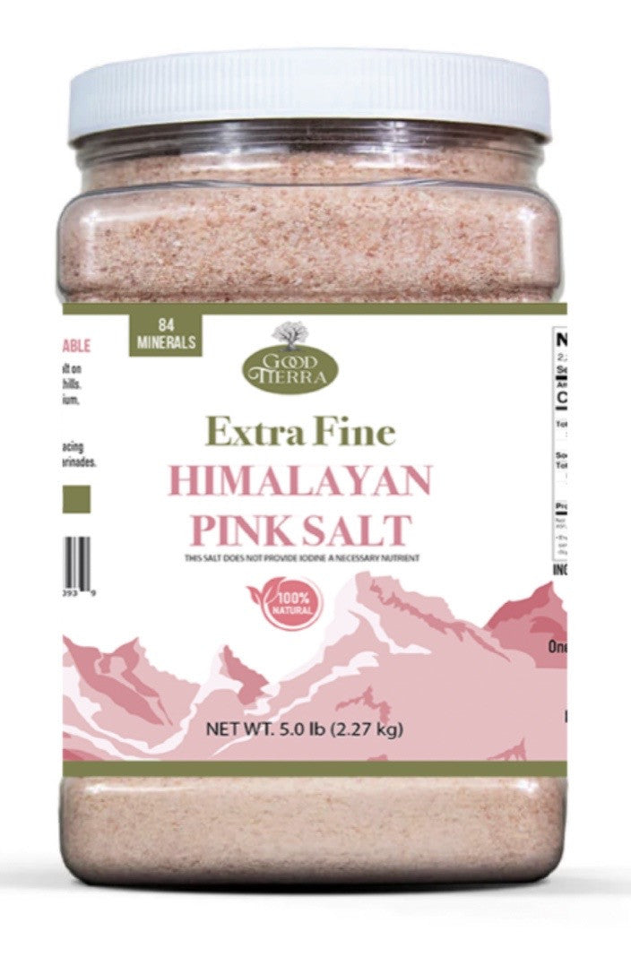 K - Good Tierra || 5 lbs (2.27 kg) Himalayan Pink Salt (Extra Fine) || 4/CS - NG106