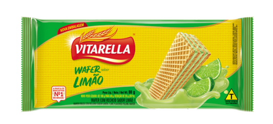 Vitarella Lime Wafers, 4.23 Oz x 24 /CS - VIT05