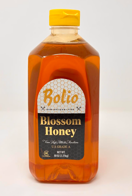 BOLIO BLOSSOM HONEY in SQZ BOTTLE 2268 GR (5 LBS) X 6pcs - CAP07