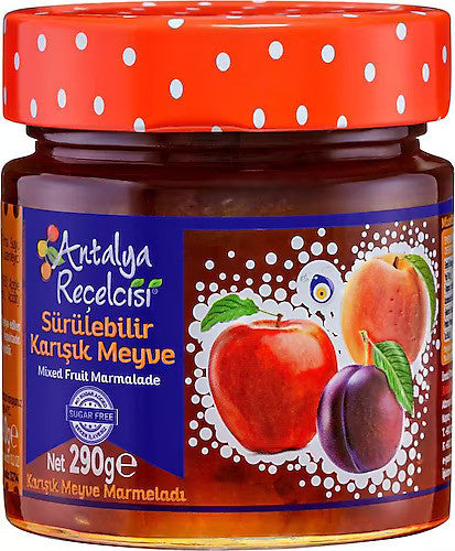 AZ1 ANTALYA No Sugar Mix Red Fruit %65 Fruit Jam 290g 1cs/12pcs