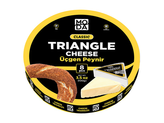 Moda Triangle Cheese (Ucgen Peynir), 3.5oz (12.5g x 8 pcs) x 24pack - 101757