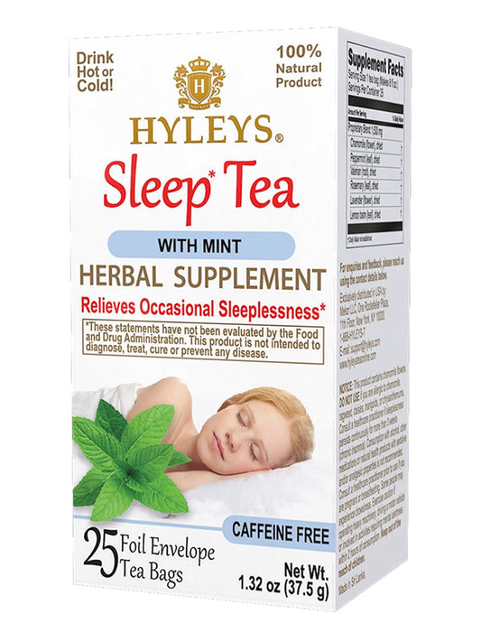 HYLEYS SLEEP TEA MINT 1.32oz X 25pc X 12/CS - HY42