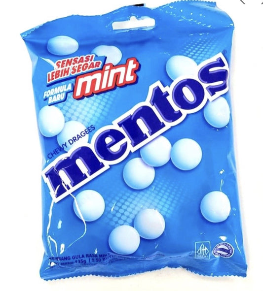 MENTOS CANDY MINT BLUE 135G X 40 /CS - MEN01