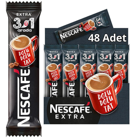 N1 Nescafe 3 in 1 Extra Instant Coffee 48 Sticks 16.5g 1cs/48pcs