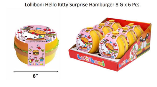 Lolliboni Hello Kitty Surprise Hamburger 8G x 6 Pcs. x 4 CS - LB006