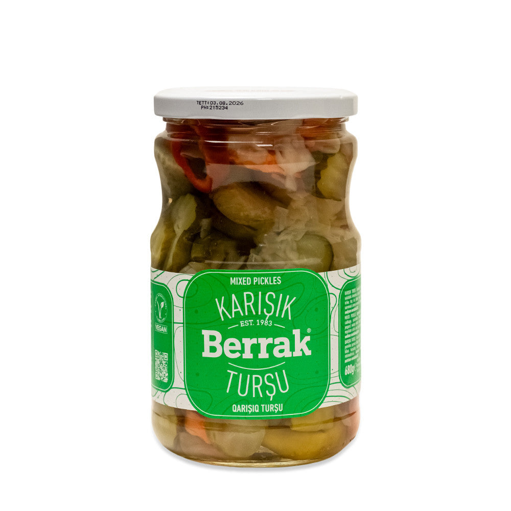 BERRAK Mixed Pickles/Karisik Tursu 720ml - 1cs/12pcs