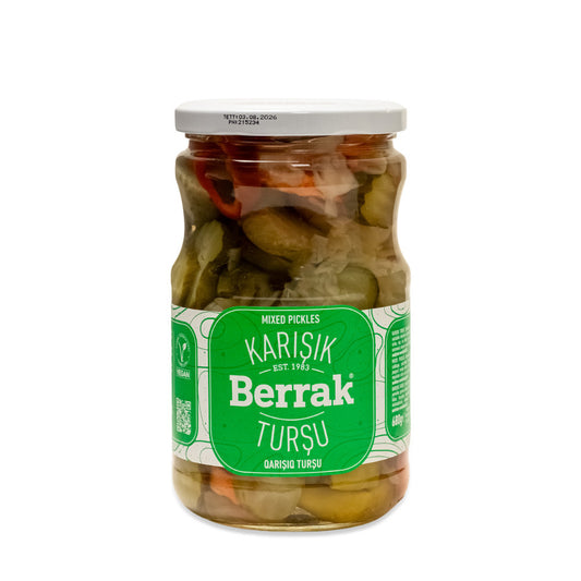 BERRAK Mixed Pickles/Karisik Tursu 720ml - 1cs/12pcs