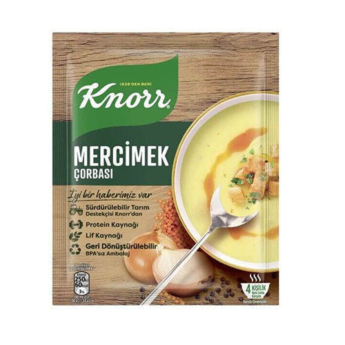 KNORR Lentil Soup / Mercimek 76g 1cs/12pcs