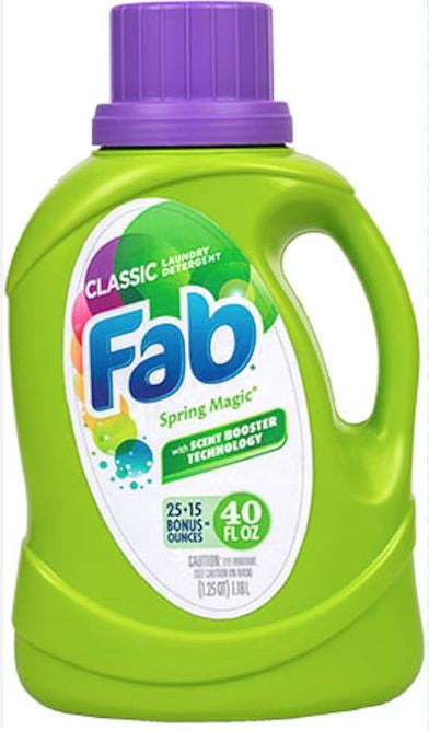 Fab Laundry Detergent - Spring Magic 40 Oz x 9 - FAB01