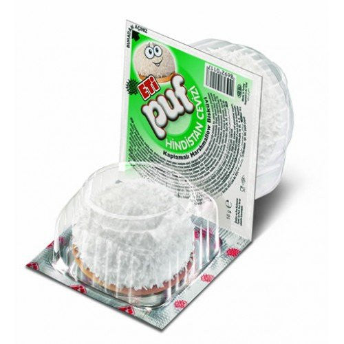 ETI Puf Marshmallow Biscuits Coconut 18g 1cs/48pcs