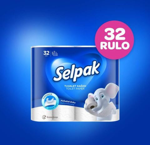 SELPAK TOILET PAPER 3-PLY | 150 SHEETS | 32 ROLLS  3  / case - SEL01