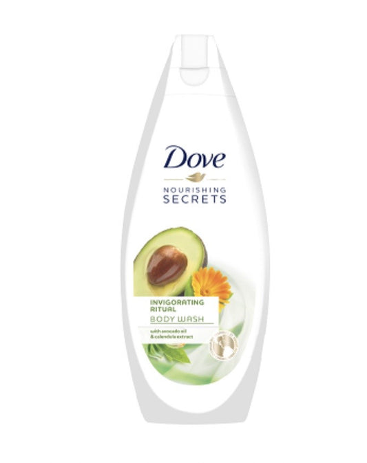 DOVE BODY WASH | INVIGORATING RITUAL | AVOCADO OIL & CALENDULA | 12 X 17 oz - OVBW116