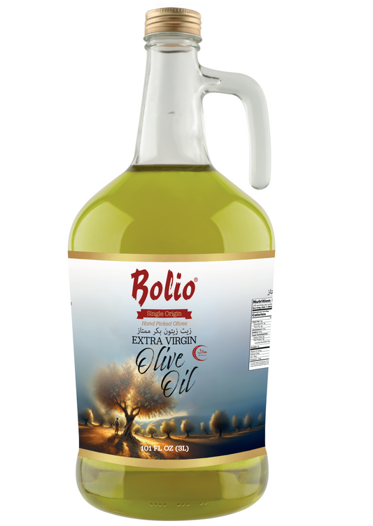 Bolio Extra Virgin Olive Oil 101.4fl oz (3 LT)  X 4pcs (Umbria Glass Bottle) - BL03