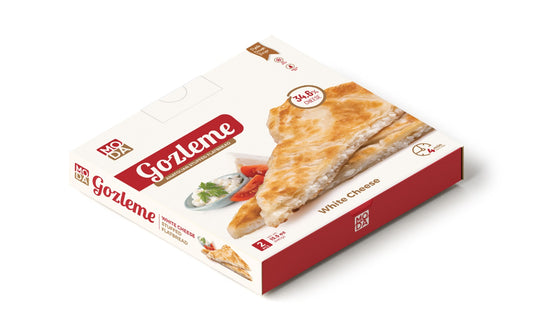 Moda Gozleme, Stuffed Flatbread, White Cheese, 2pcs, 15.5oz (440g) x 12pack  - 340065