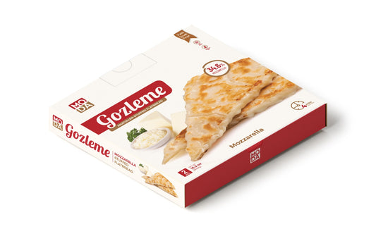 Moda Gozleme, Stuffed Flatbread, Mozzarella, 2pcs, 15.5oz (440g) x 12pack  - 520981