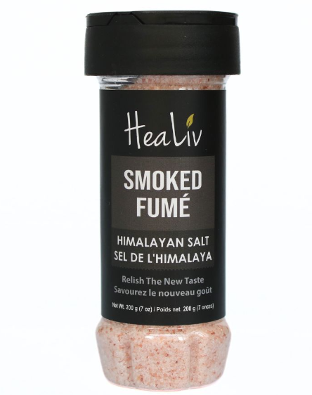 Himalayan Pink Salt Fine Grain Pet Bottle Shaker 200g x 30pcs | Smoked - HIMS504