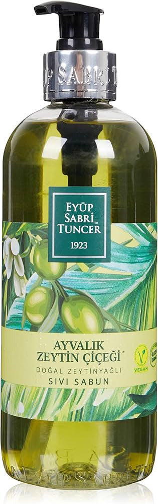 E6 Eyup Sabri T. Olive Oil Liquid Soap Ayvalik Olive Flower Pet 500ml 1cs/12pcs