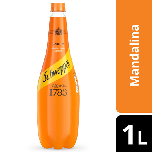 Schweppes Mandarin Soda 1L  1cs/12pcs