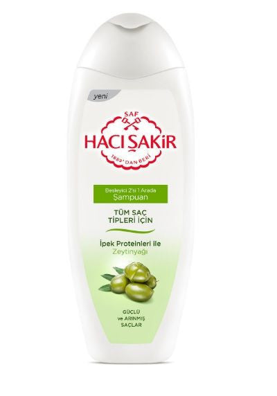 H02 HACI SAKIR Olive Oil - Zeytin Yagli 2in 500ml Shampoo 1cs/12pcs