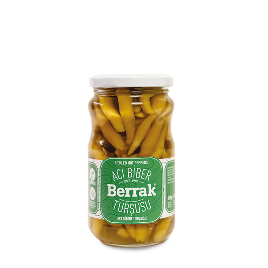 BERRAK Hot Pepper Pickles - 370ml 1cs/12pcs