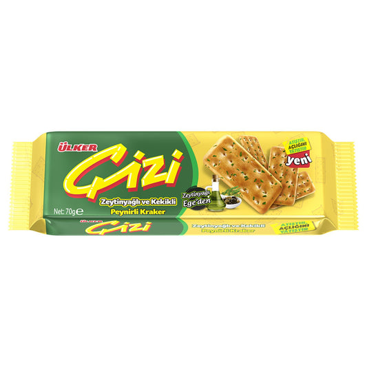 Ulker A1 Cizivic O.Oil&Thyme Chesee Cracker  70g 1cs/24Pcs