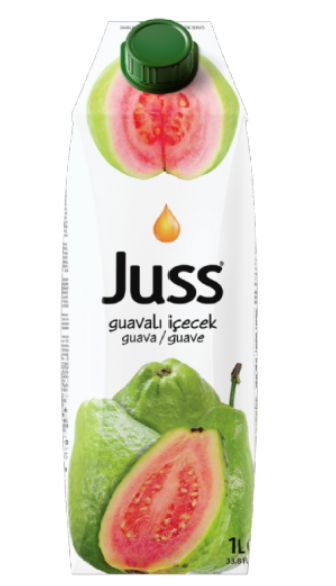 JUSS GUAVA FRUIT DRINK 33.8 OZ (1000ML) X 12PCS (TETRA PACK) - JUS16