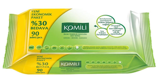 KOMILI Wipes - Islak Mendil 90pc 1cs/24pcs