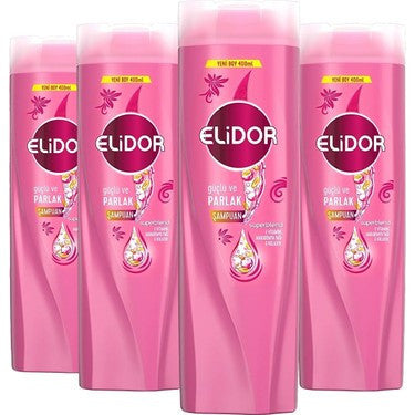 ELIDOR  Strong & Bright - Guclu ve Parlak 400ml Shampoo 1cs/18pcs