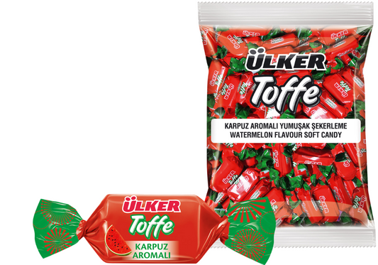 ULKER Toffe Watermelon Candy 1000g 1cs/5pcs
