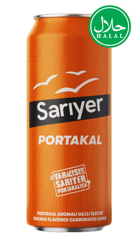 SARIYER Can Orange Gazoz PORTAKAL 330ml  1cs/24pc
