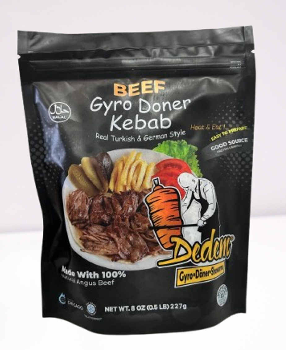Dedem Beef Gyro Doner Kebab 8oz (227g) x 16pcs