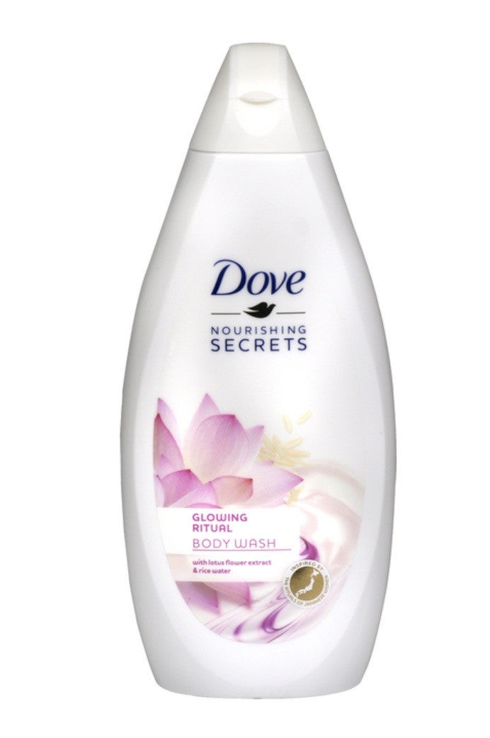 DOVE BODY WASH | GLOWING RITUAL | LOTUS FLOWER & RICE WATER | 12 X 17 oz - OVBW120