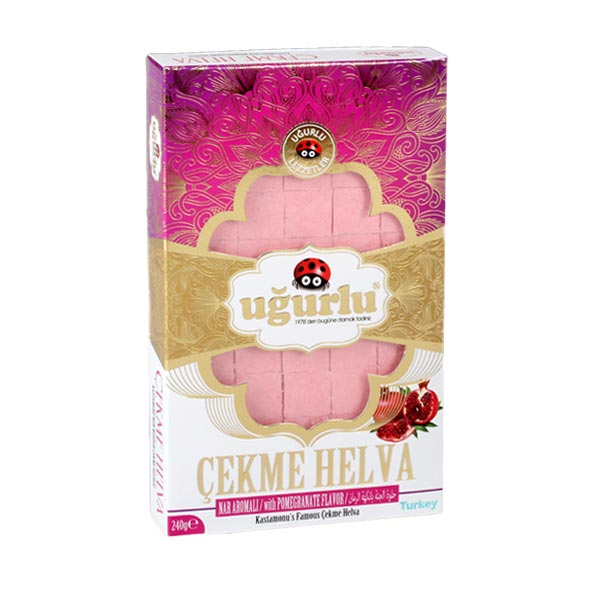 Ugurlu Nar Aromali Cekme Helva 240g x 18 - 214