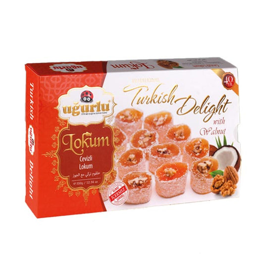 Ugurlu Cevizli Lokum (Hindistan Cevizli) 350g x 12 - 367