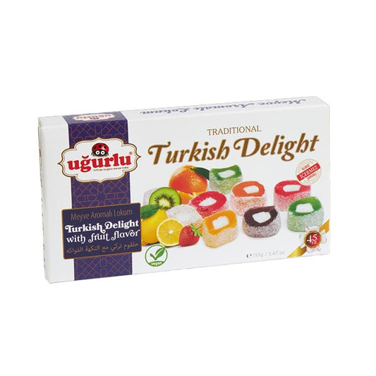 Ugurlu Toz Fistikli Lokum (Pistachio Turkish Delight) 155g x 27 - 480