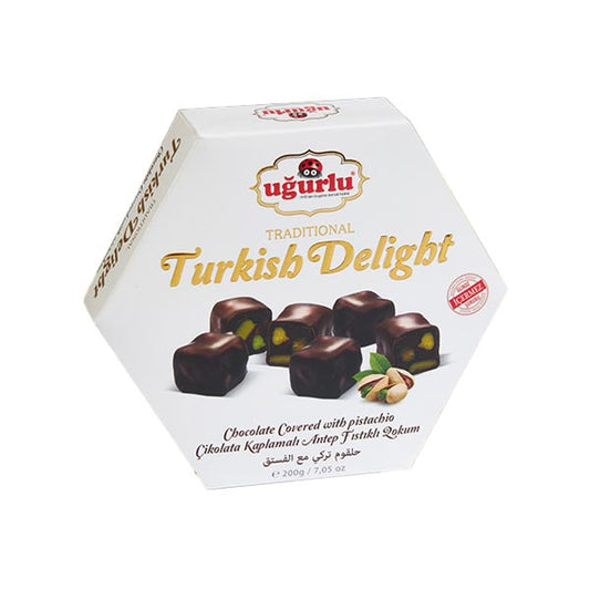 Ugurlu Altigen Cikolatali Duble Lokum 250g x 12 - 499