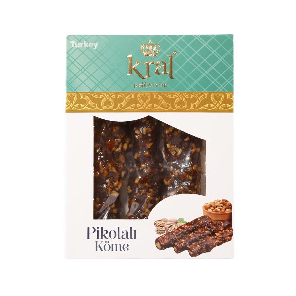 Kral Pikolali Kome, Mulberry Pulp and Hazelnut Coated Walnut, 350gr x 16 - KR04