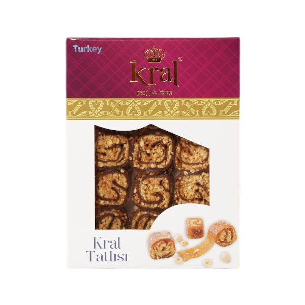 Kral Kral Tatlisi, Fruit Pastille with Hazelnut Wrap - KR07