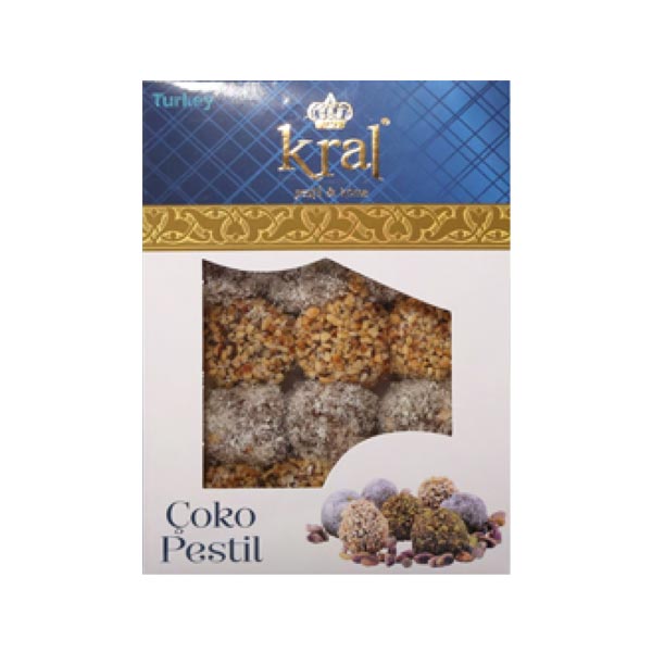 Kral Coko Pestil, Chocolate Pistachios and Hazelnut Paste, 350gr x 16 - KR08