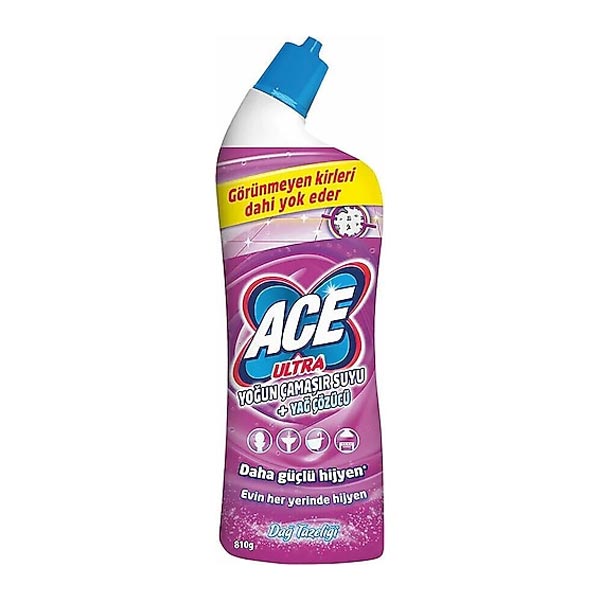 Ace Ultra Intensive Bleach and Grease Remover Mountain Freshness, 750ml x 12 - 970201