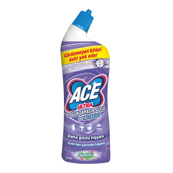 Ace Ultra Intensive Bleach and Grease Remover Eucalyptus, 750ml x 12 - 970202